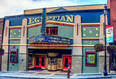The Egyptian Theatre on Main Street Park City Utah