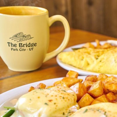 The Bridge Cafe breakfast with eggs and home fries