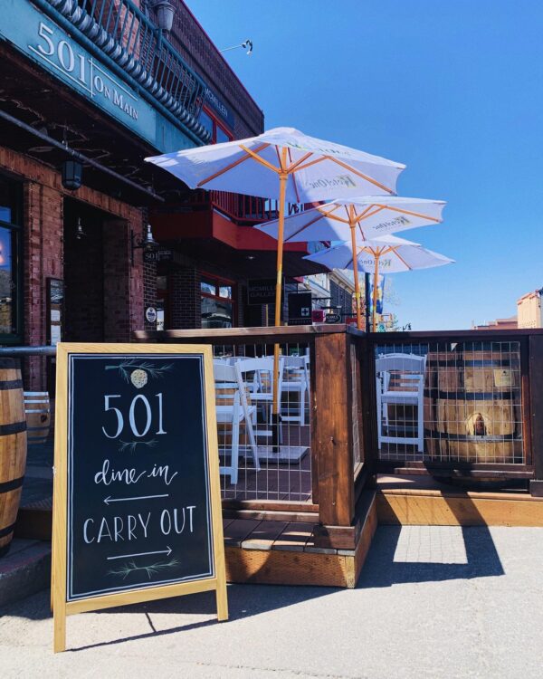 501 on Main's Outdoor Dining Area on Park City's Main Street