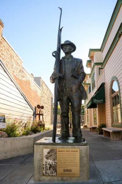 Emmet Bud Wright Statue in Park City Utah