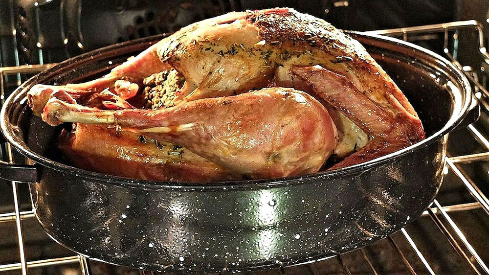 Turkey Cooking in Oven