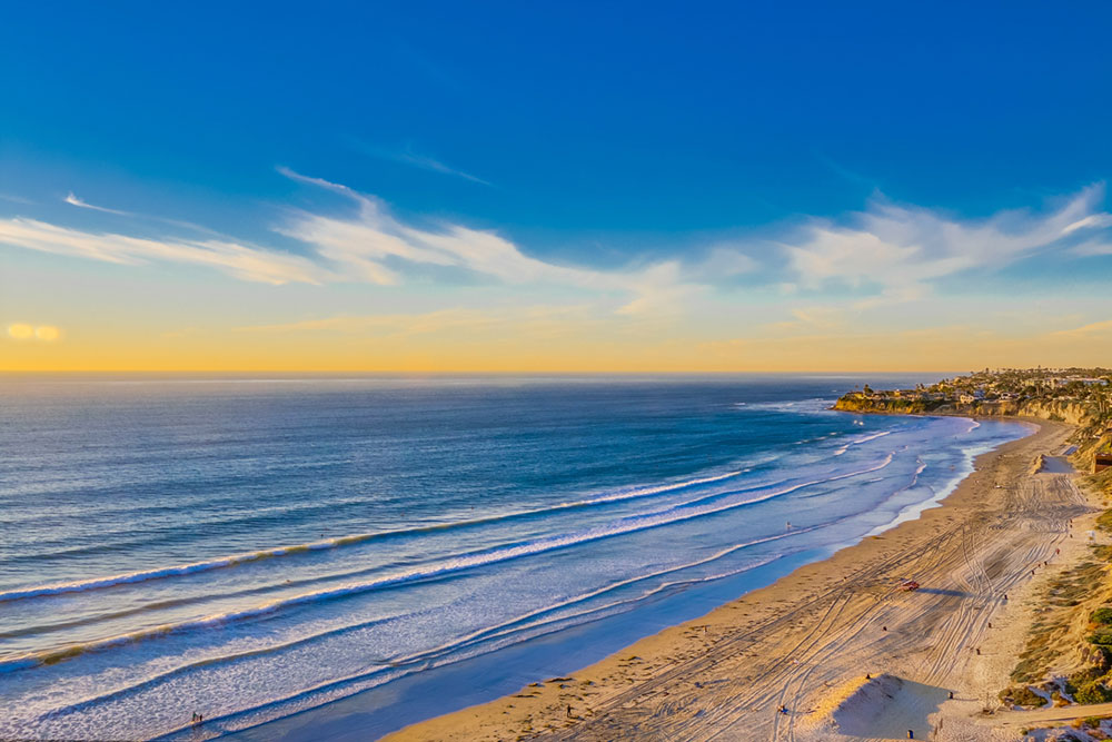 Pacific Coastline in San Diego California