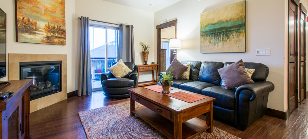 Cozy Living Room at Bear Hollow Village in Park City Utah