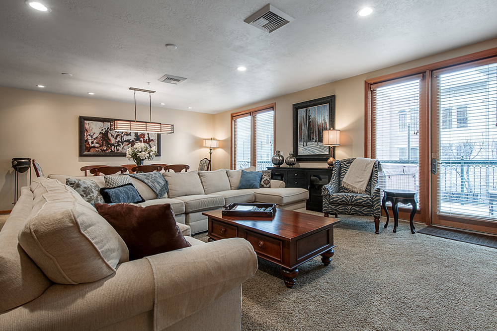 Living Room at the Caledonian Hotel on Main Street Park City