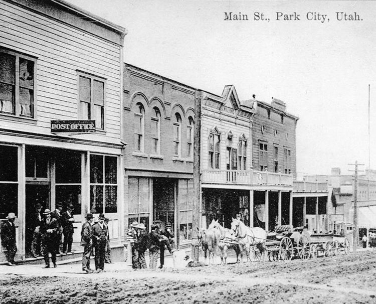 Archival image of Main Street Park City