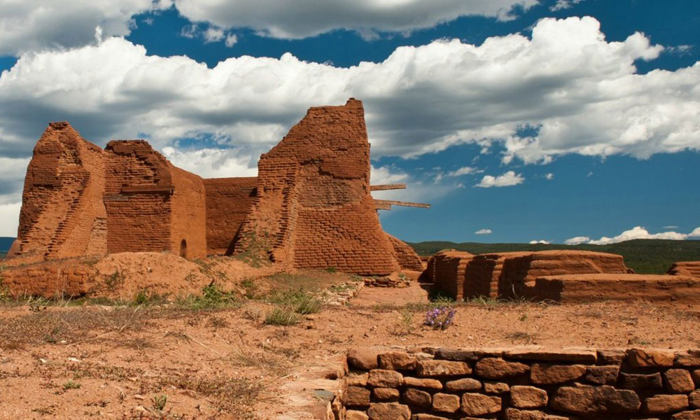 Historic Ruins Made From Red Sandstone