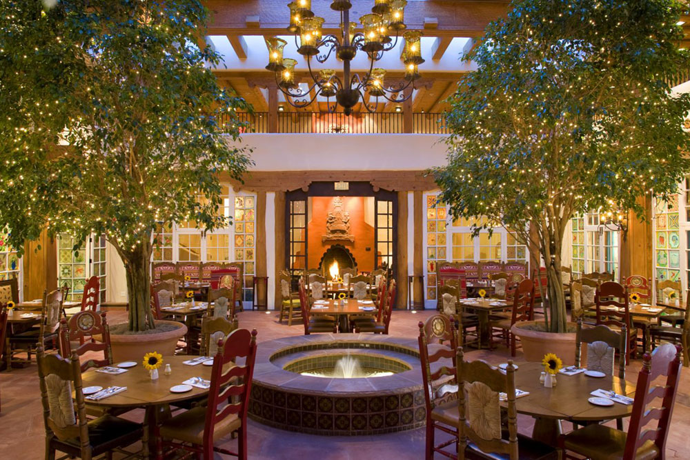 Fancy Restaurant with Water Fountain