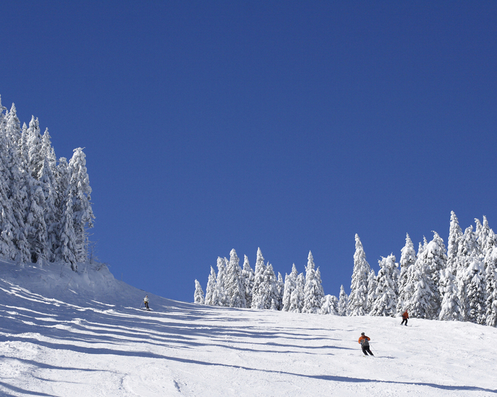 Skiers on Slope at Park City Mountain Resort