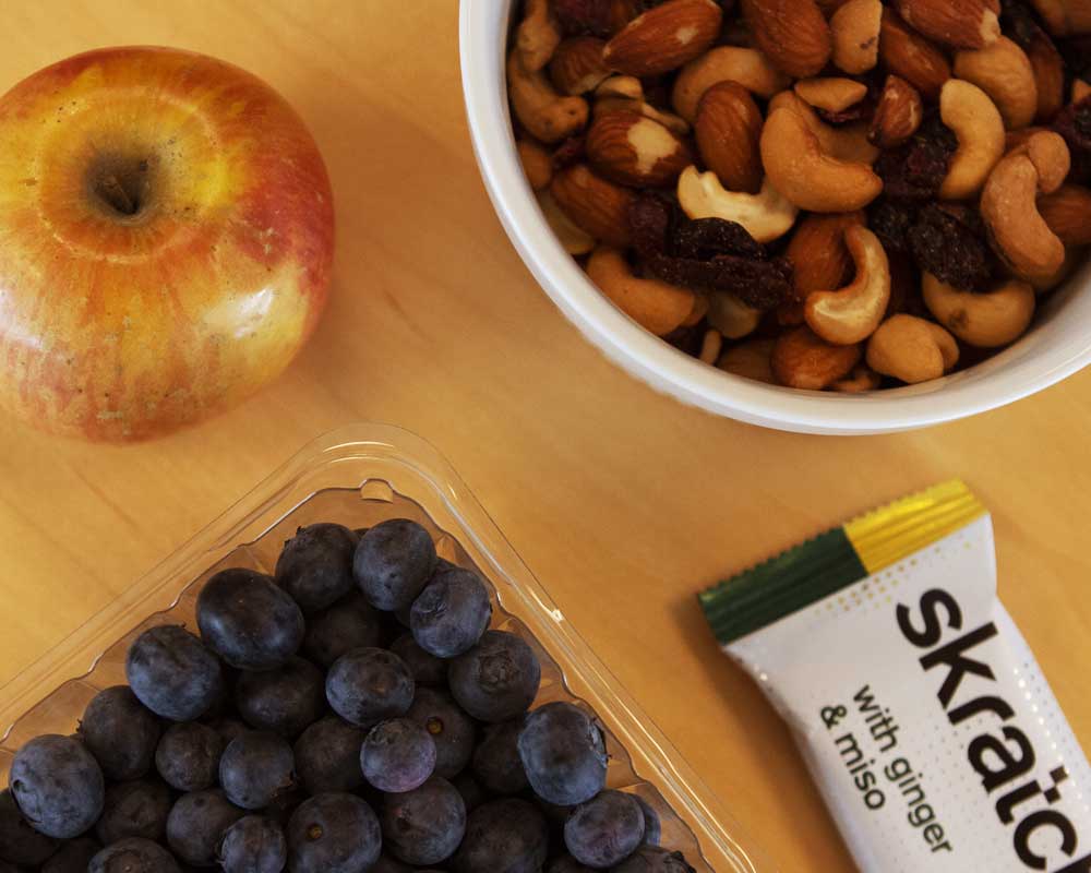 Healthy Snacks on Desk