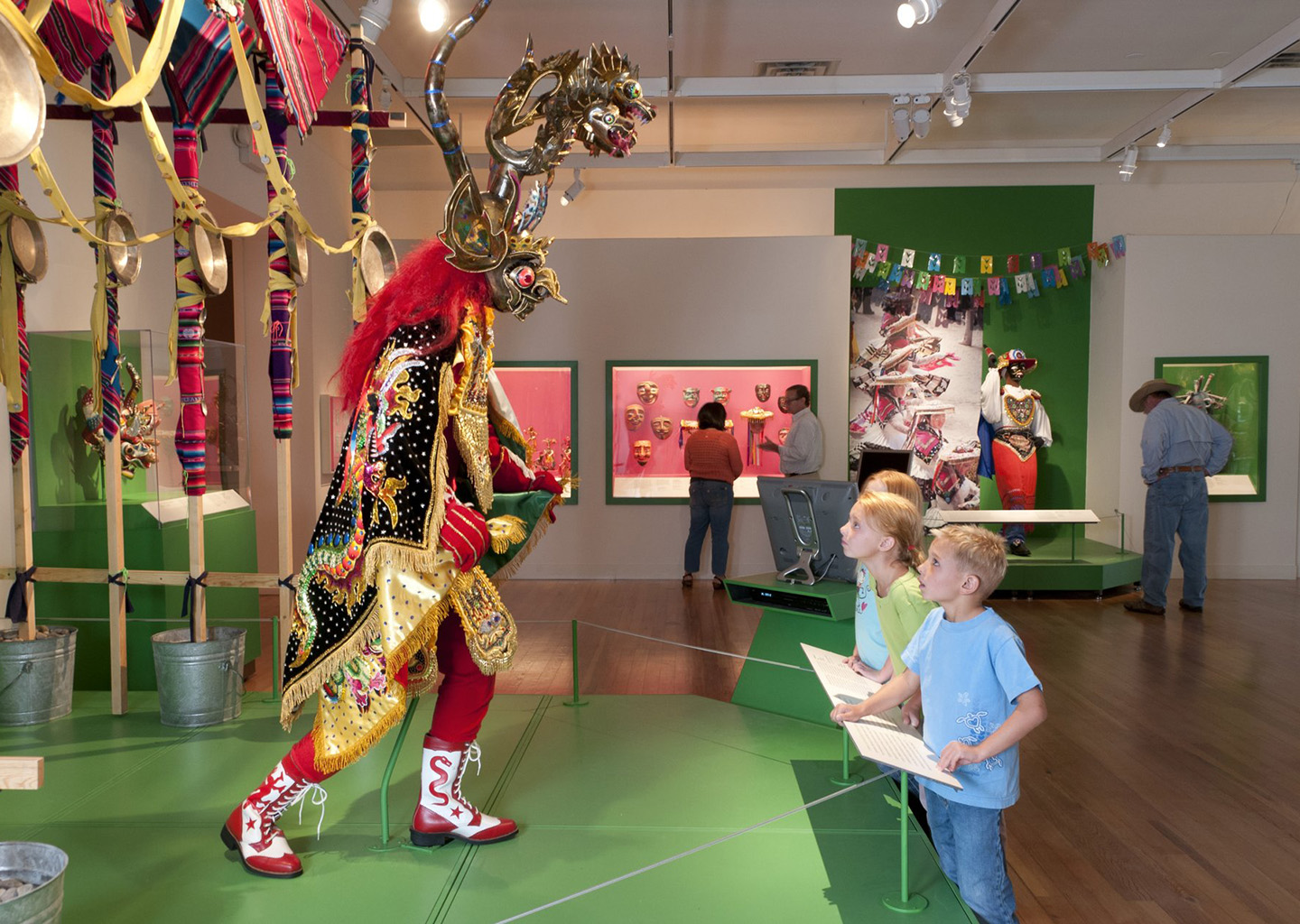 A display in the Museum of International Folk Art