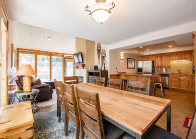 Spacious Dining at Payday Condominiums in Downtown Park City, Utah