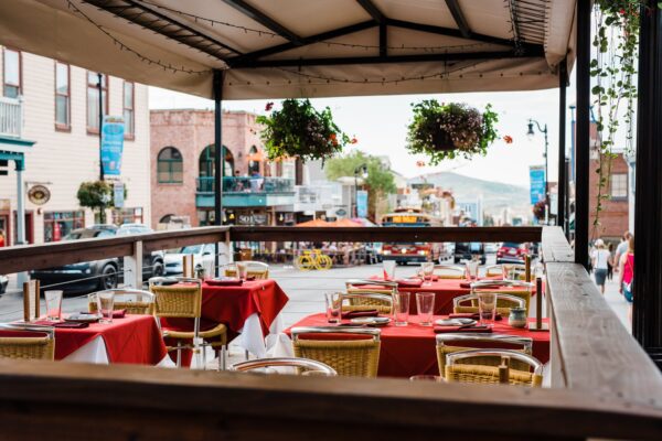 Shabu's Outdoor Dining Area Extending Onto Main Street