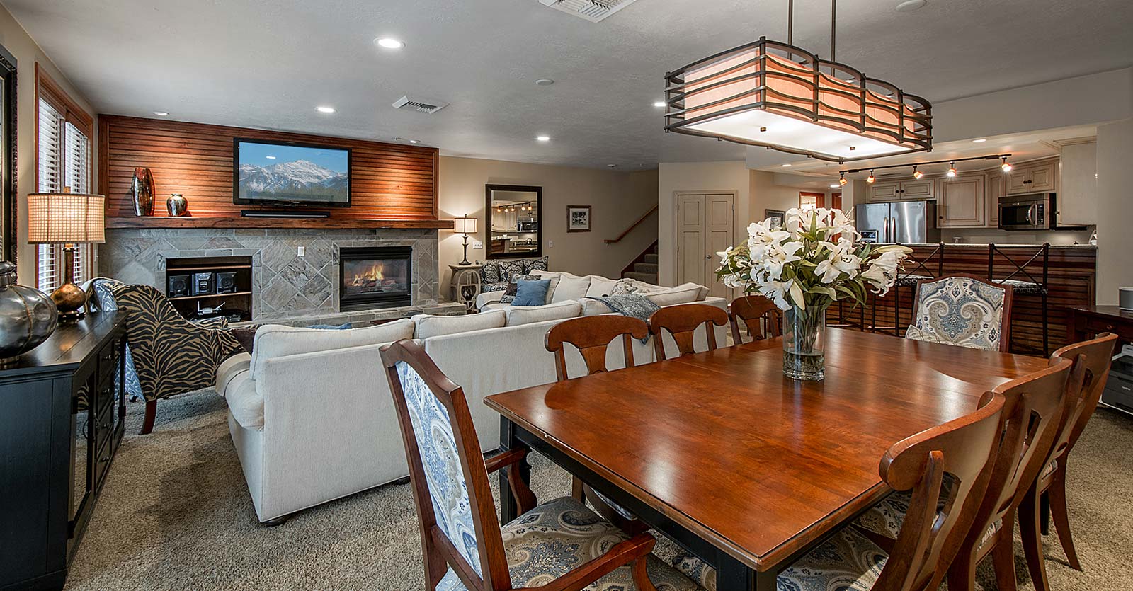 Interior Dining Room at the Caledonian Hotel in Park City Utah