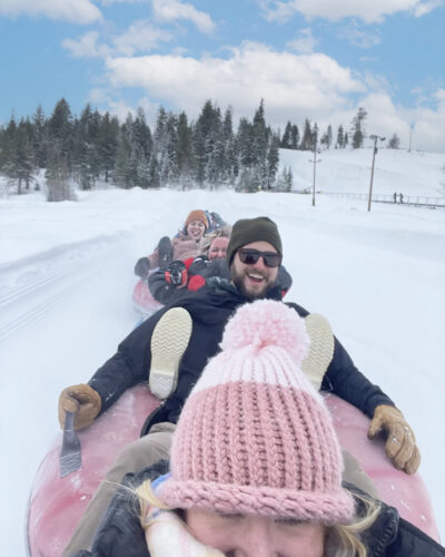 ASRL employees tubing at Woodward Park City!