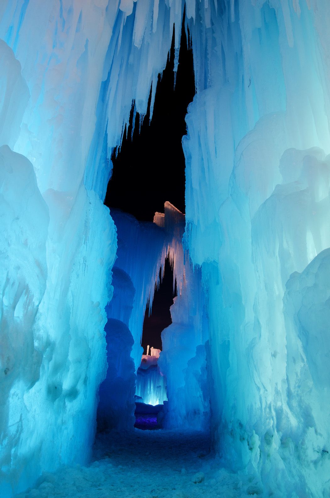 Ice Castle at Night