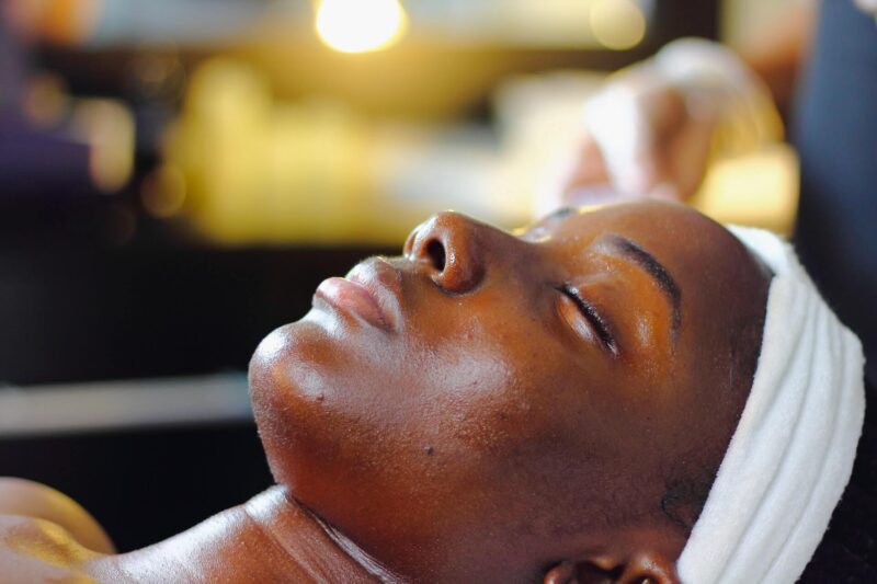 A Woman Enjoying a Spa Treatment