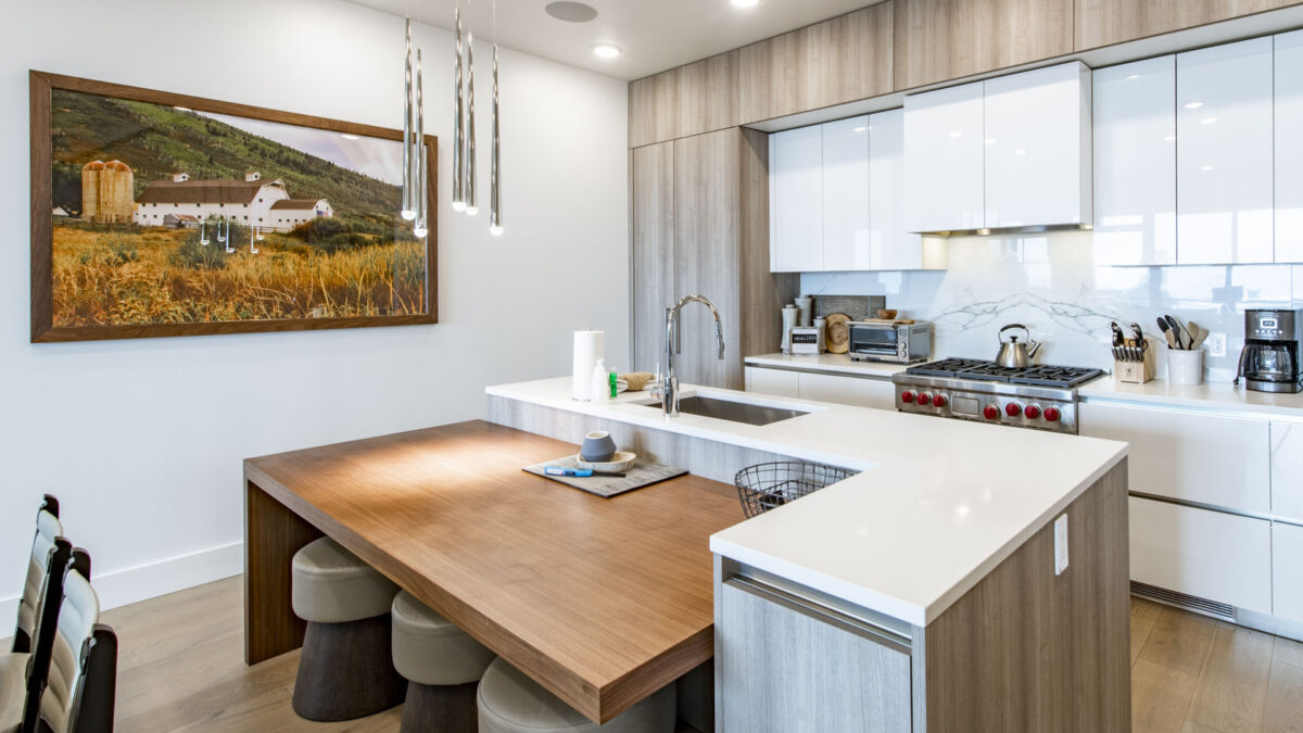 Sleek, Modern Kitchen at Apex Residences in Park City