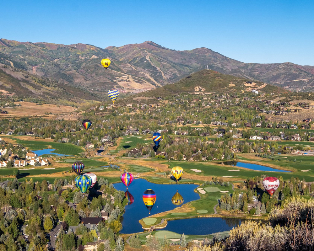 Autumn Aloft Hot Air Balloon event Park City Utah