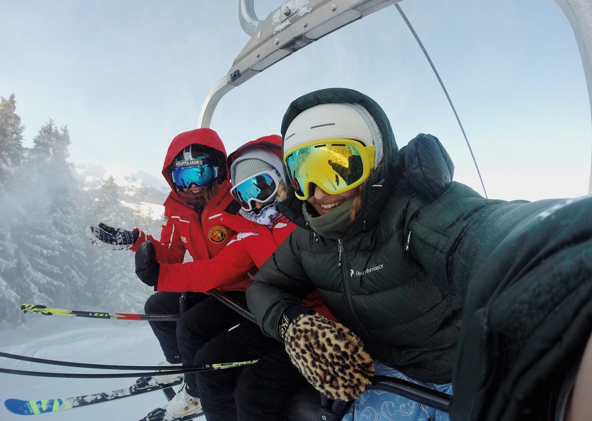 friends-selfie-on-ski-lift-1200x853 Friends Pose for a Selfie on a Park City Chairlift