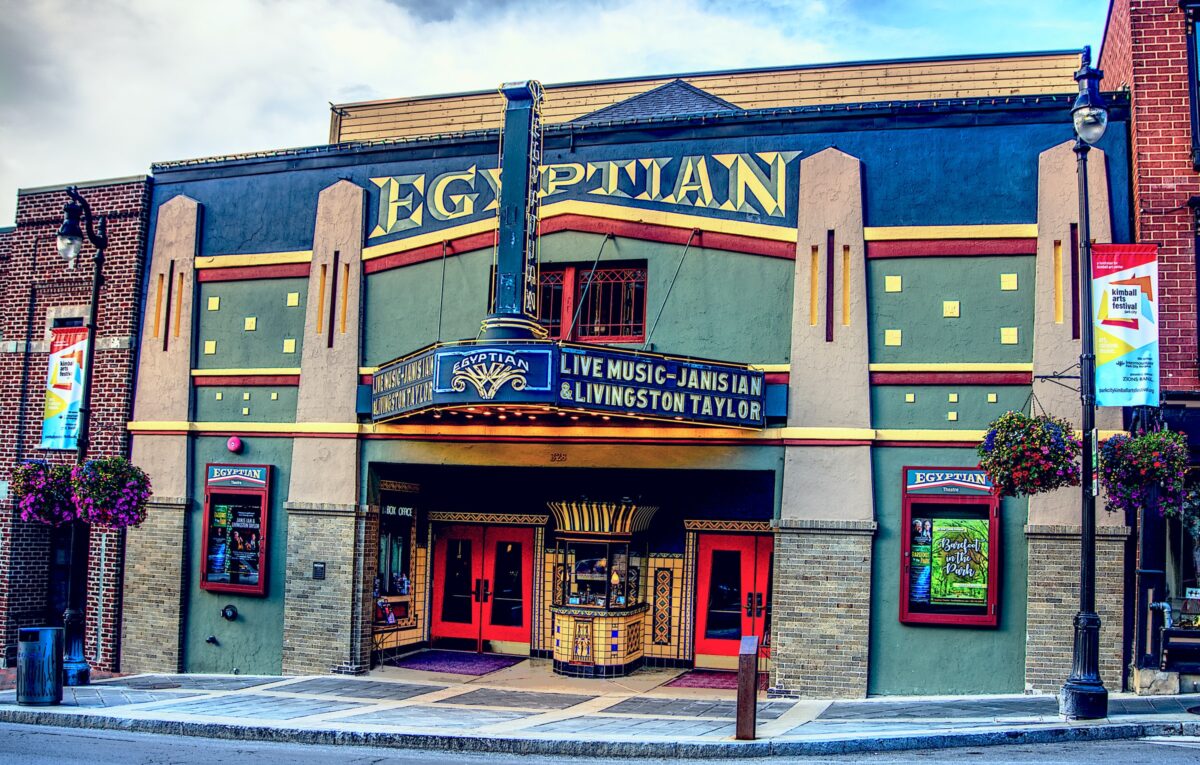 Historic Egyptian Theatre on Main Street Park City, Utah