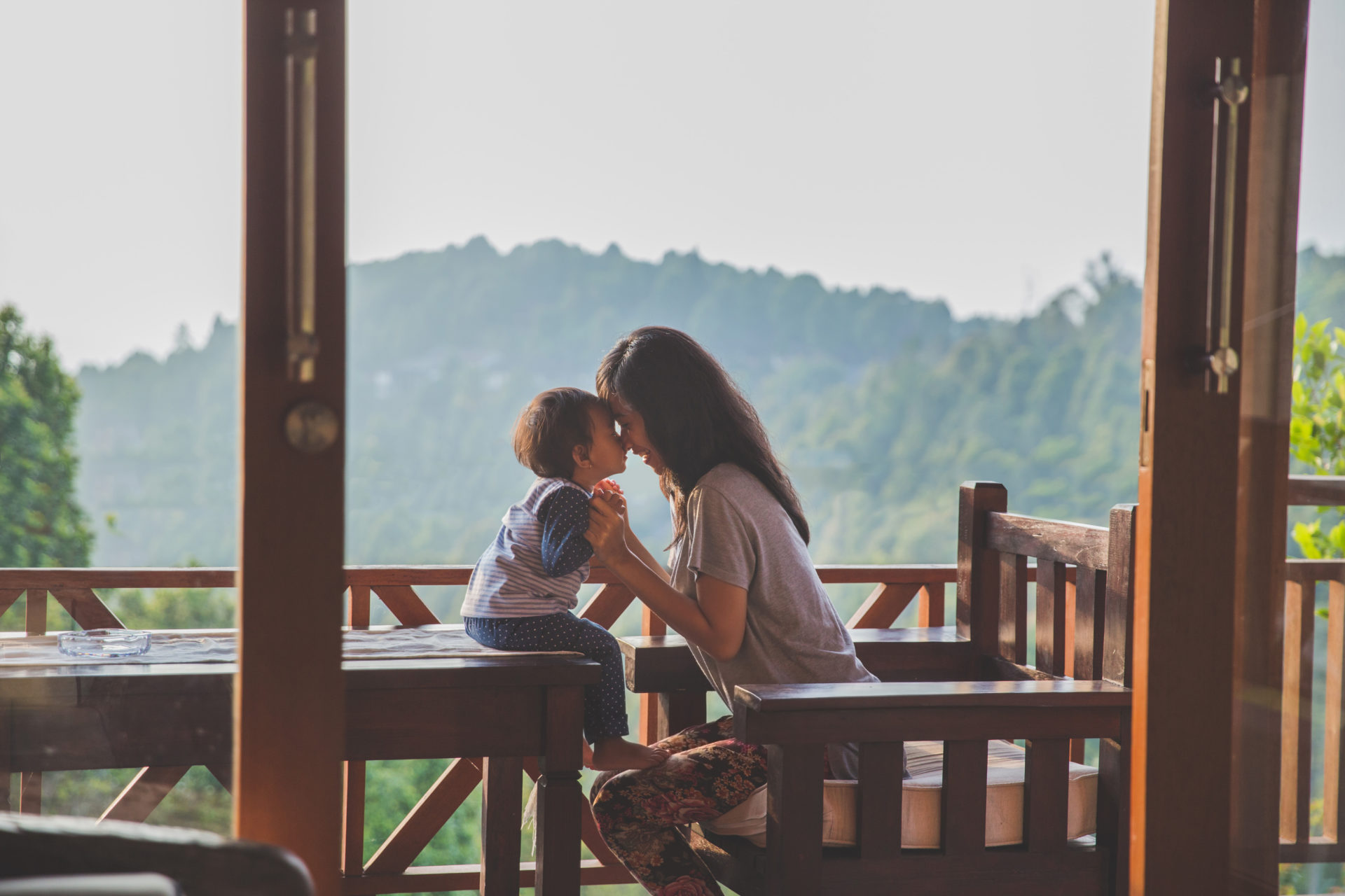 Mother and Child Embrace