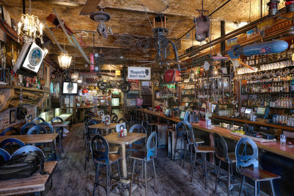 Interior of No Name Saloon in Park City Utah