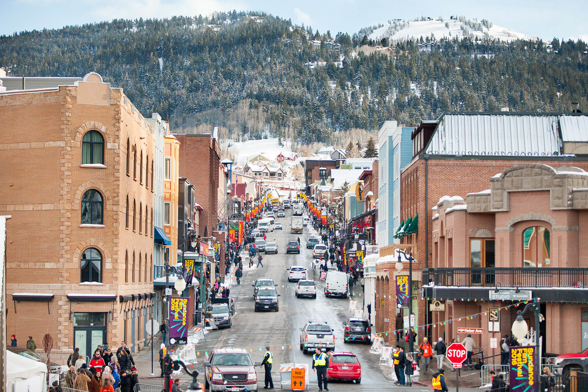 Park City Main Street During Sundance