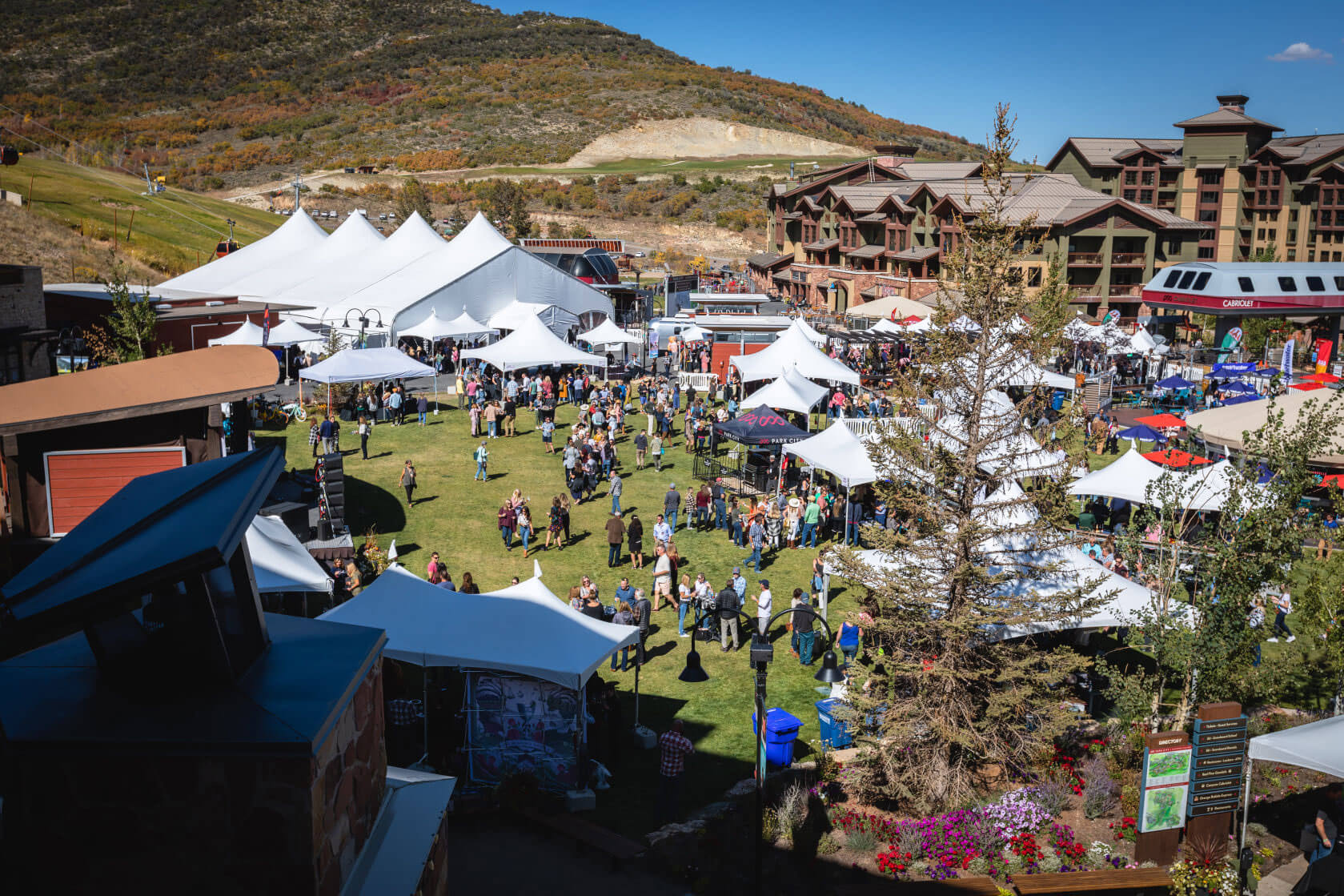 Park City Wine Festival Aerial View