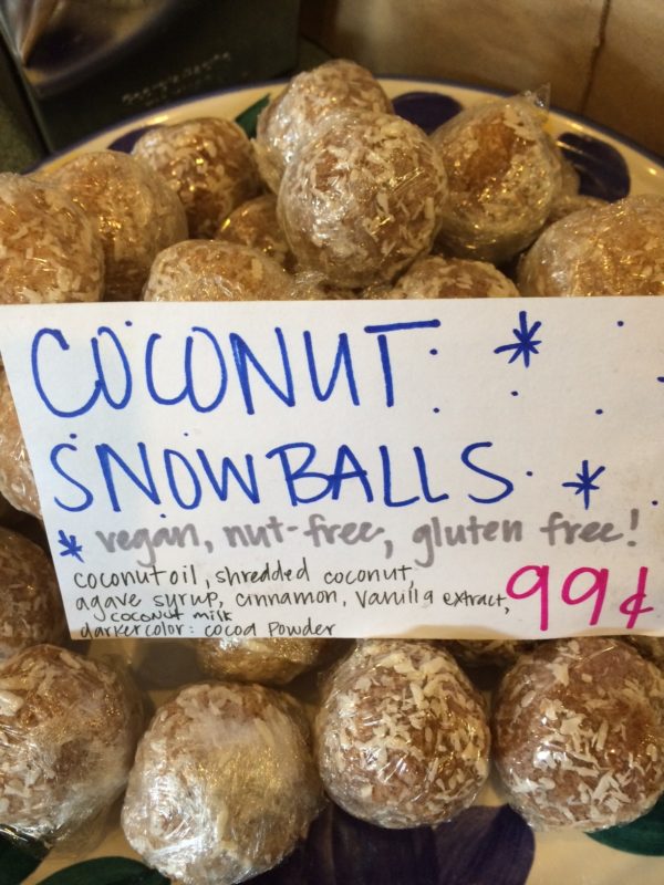 Vegan Coconut Balls at Fairweather Natural Foods