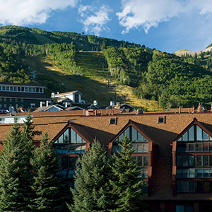 Summer Exterior Building View of The Lodge at the Mountain Village in Park City Utah
