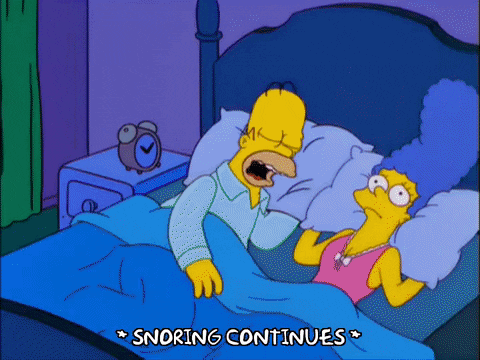 Homer Simpson Snoring