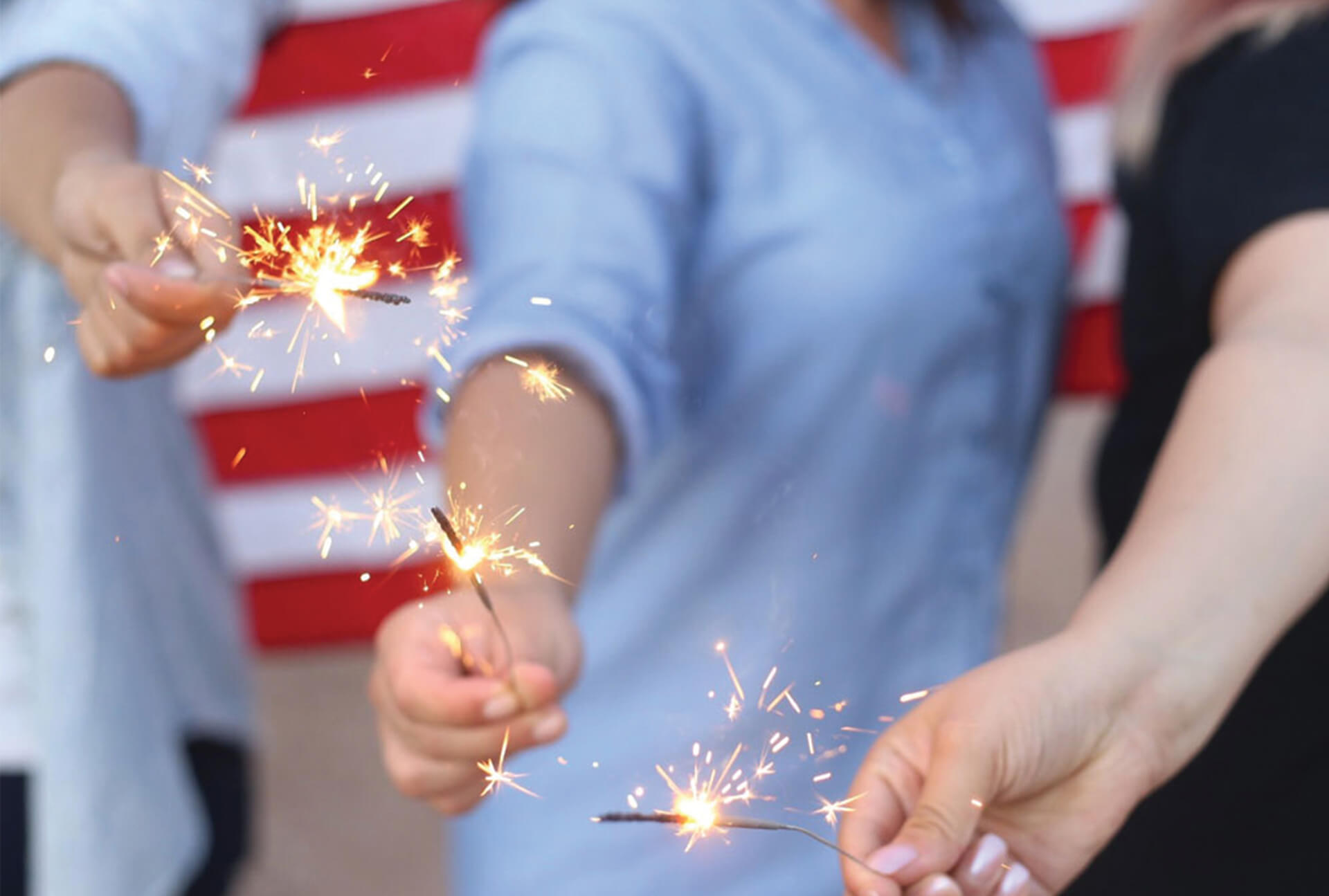 Sparklers on the 4th of July