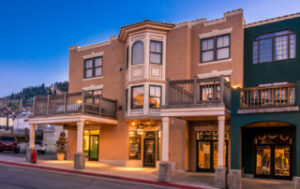 Exterior of Town Lift Condominiums on Main Street Park City