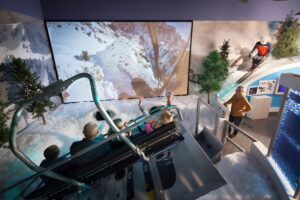 Virtual skiing at the Alf Engen museum at Utah Olympic Park