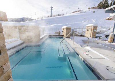 Heated Pool at Apex Residences in Canyons Village Park City, Utah