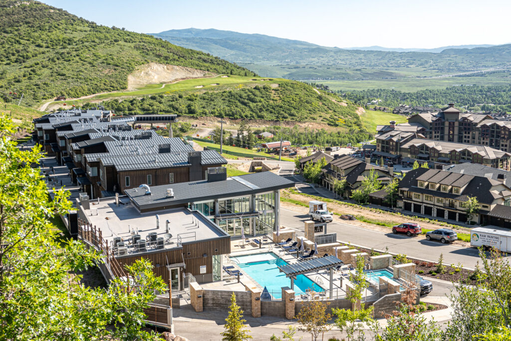 View of Apex Residences looking over Park City, Utah