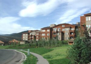 Building Exterior at Crestview Condominiums in Park City Utah
