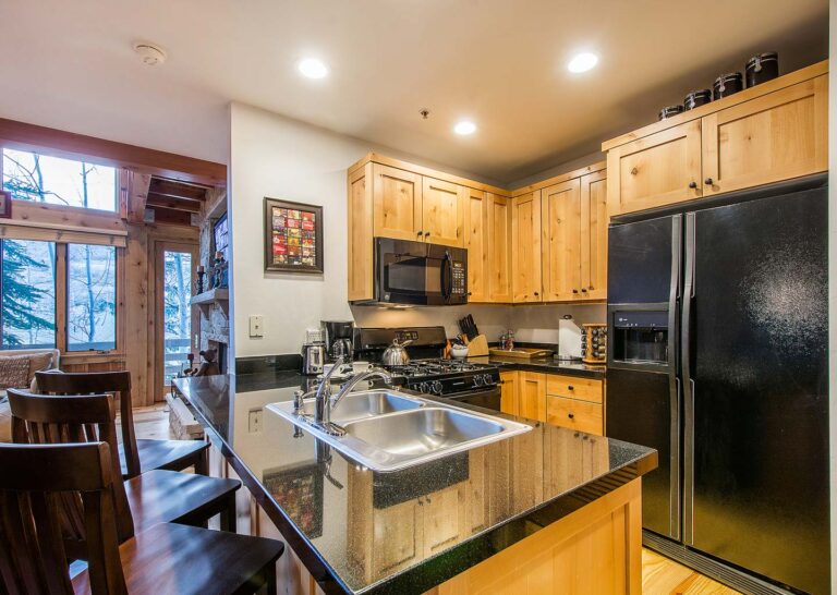 Kitchen at Portico Townhome in Park City Utah