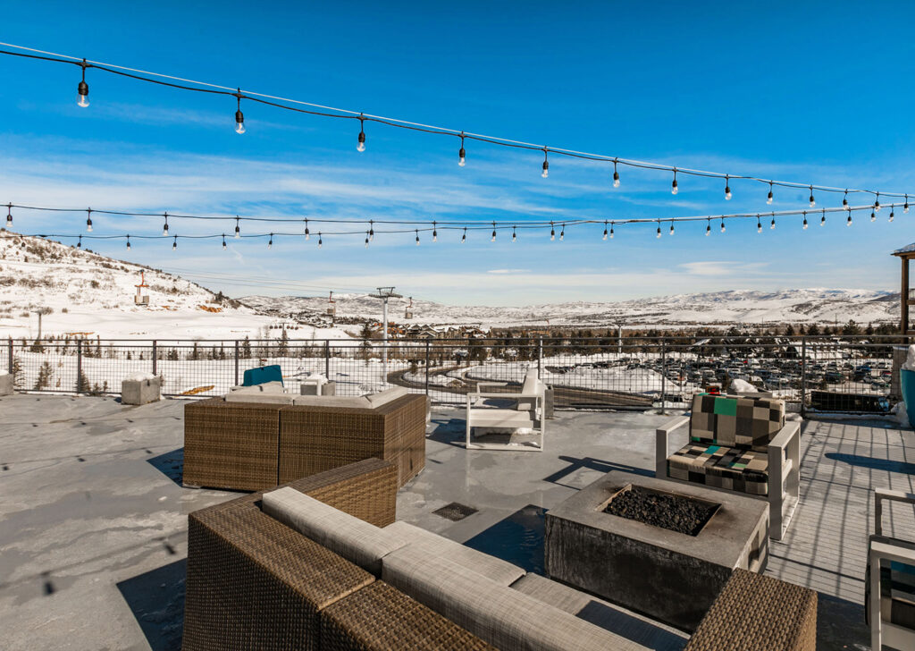 Firepits overlooking Park City Mountain