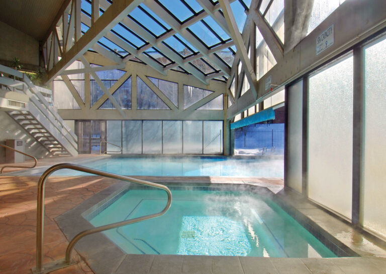 Heated Pool and Hot Tub at Silver King Hotel in Park City, Utah