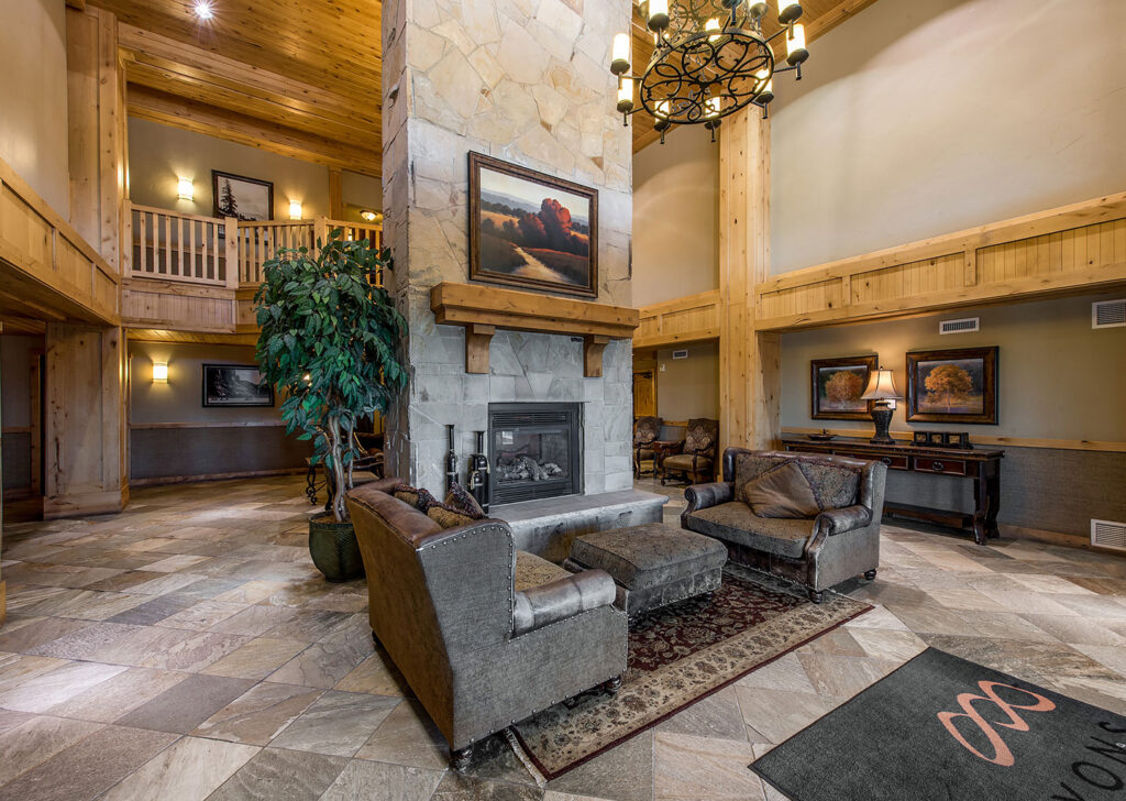 Lobby of Silverado Lodge in Canyons Village