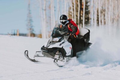 Action-packed snowmobiling near Park City