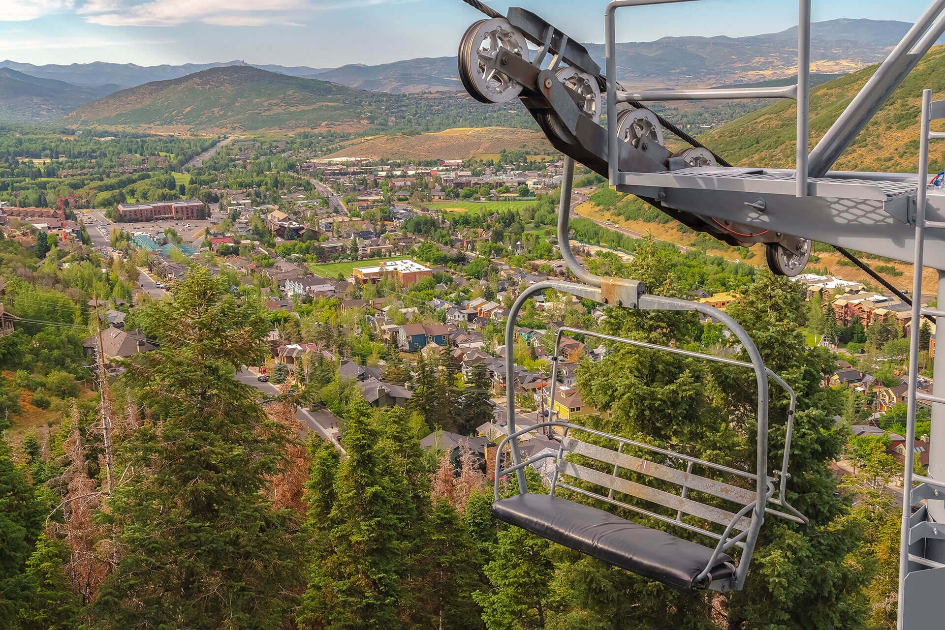 Summer Chairlift Near our Park City Vacation Rentals