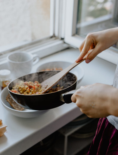 Cooking a delicious breakfast