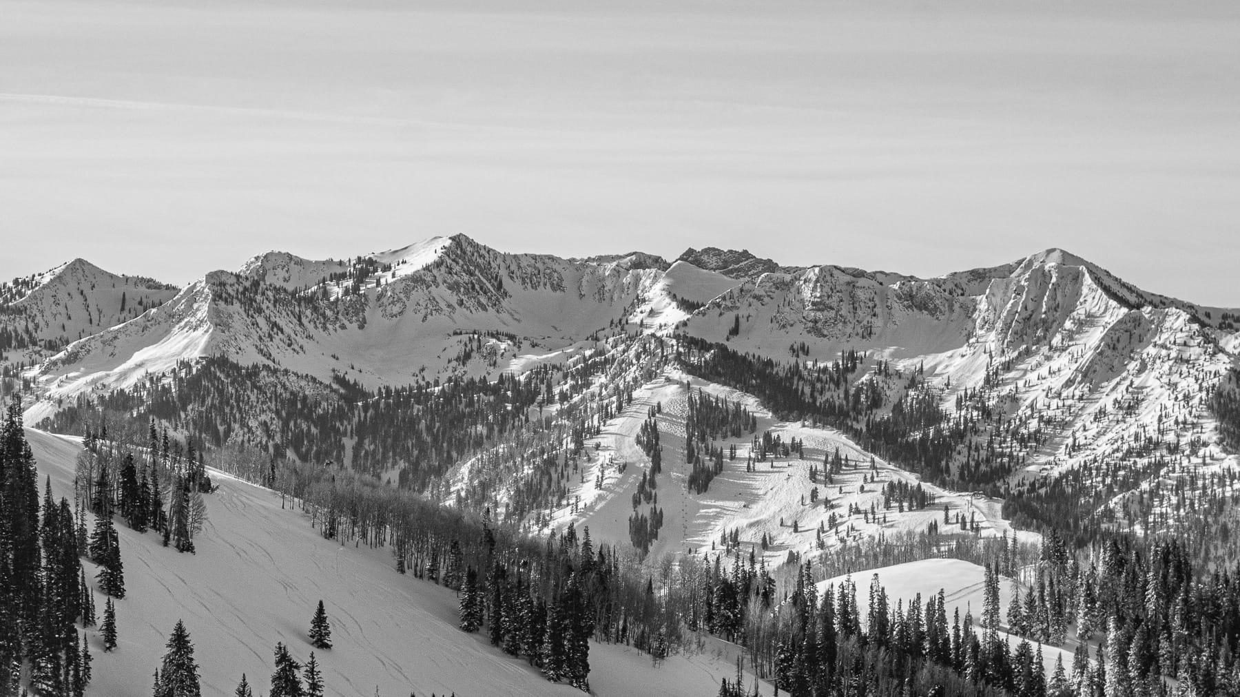 Wasatch Mountains from the top of 9990 at Park City Mountain Resort