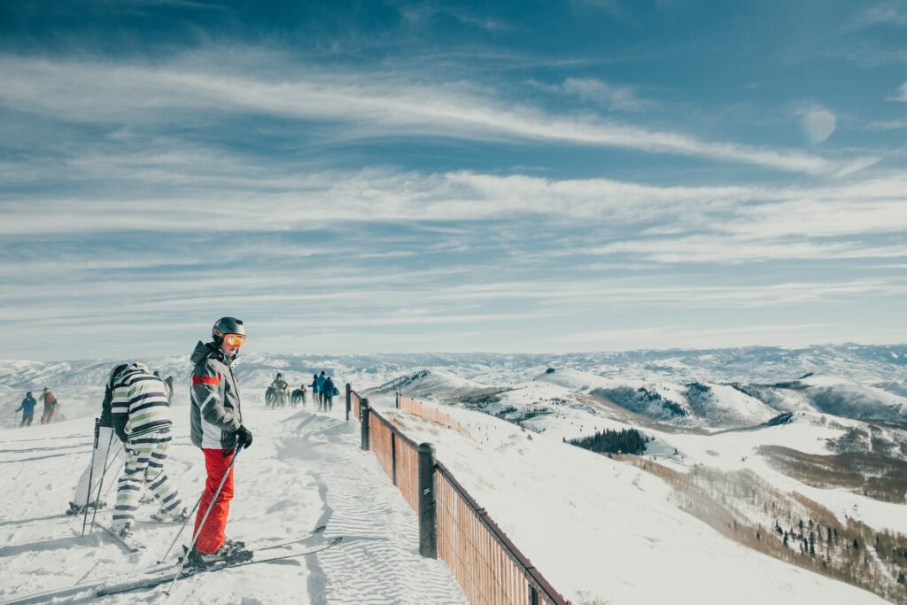 skiing in Park City winter