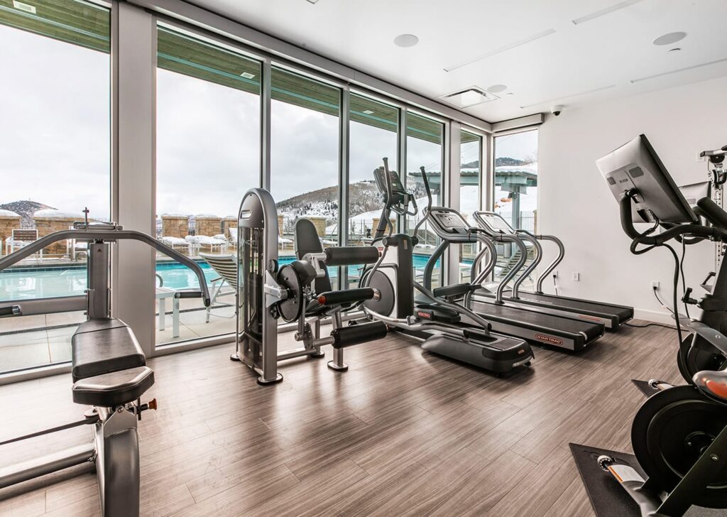 Apex Residences fitness center Canyons Village Park City