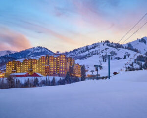 Canyons Village Park City in the Winter