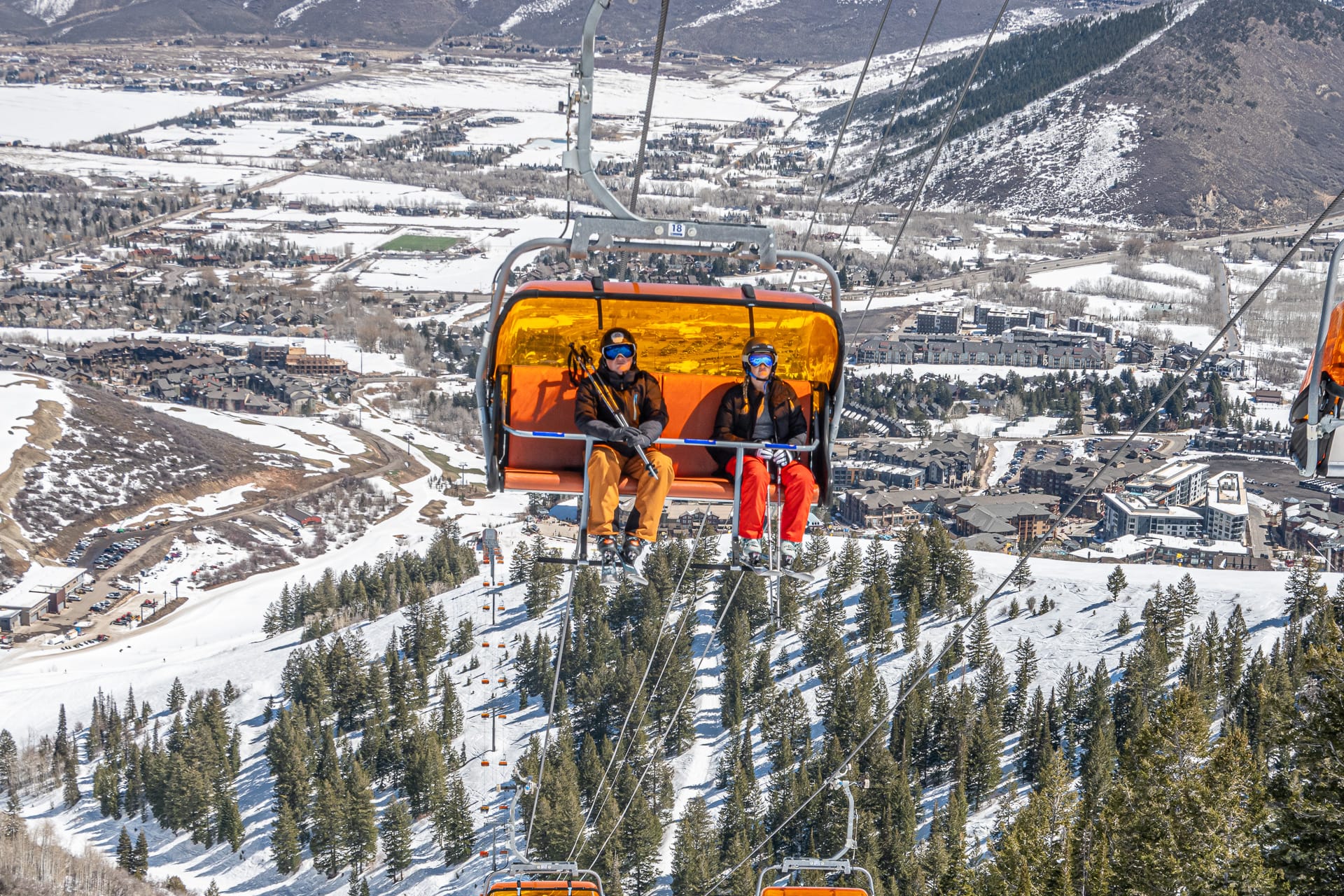 Canyons Village Orange Bubble Express