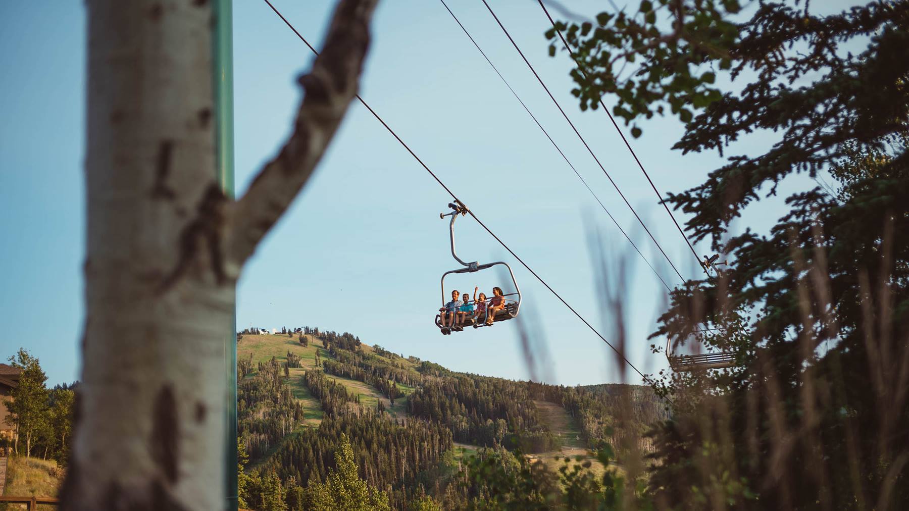 Scenic summer chairlift rides at Deer Valley